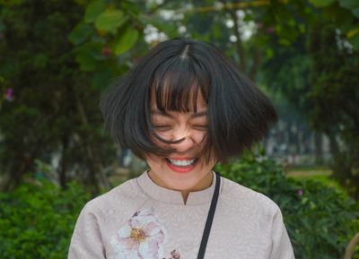 laughing woman
