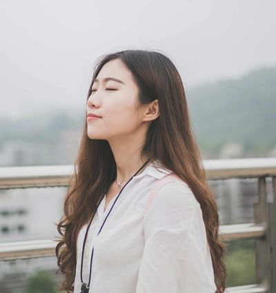 woman in sun